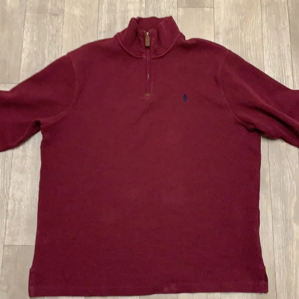 Mens Polo Ralph Lauren Quarter Zip‎ Sweater Pullover